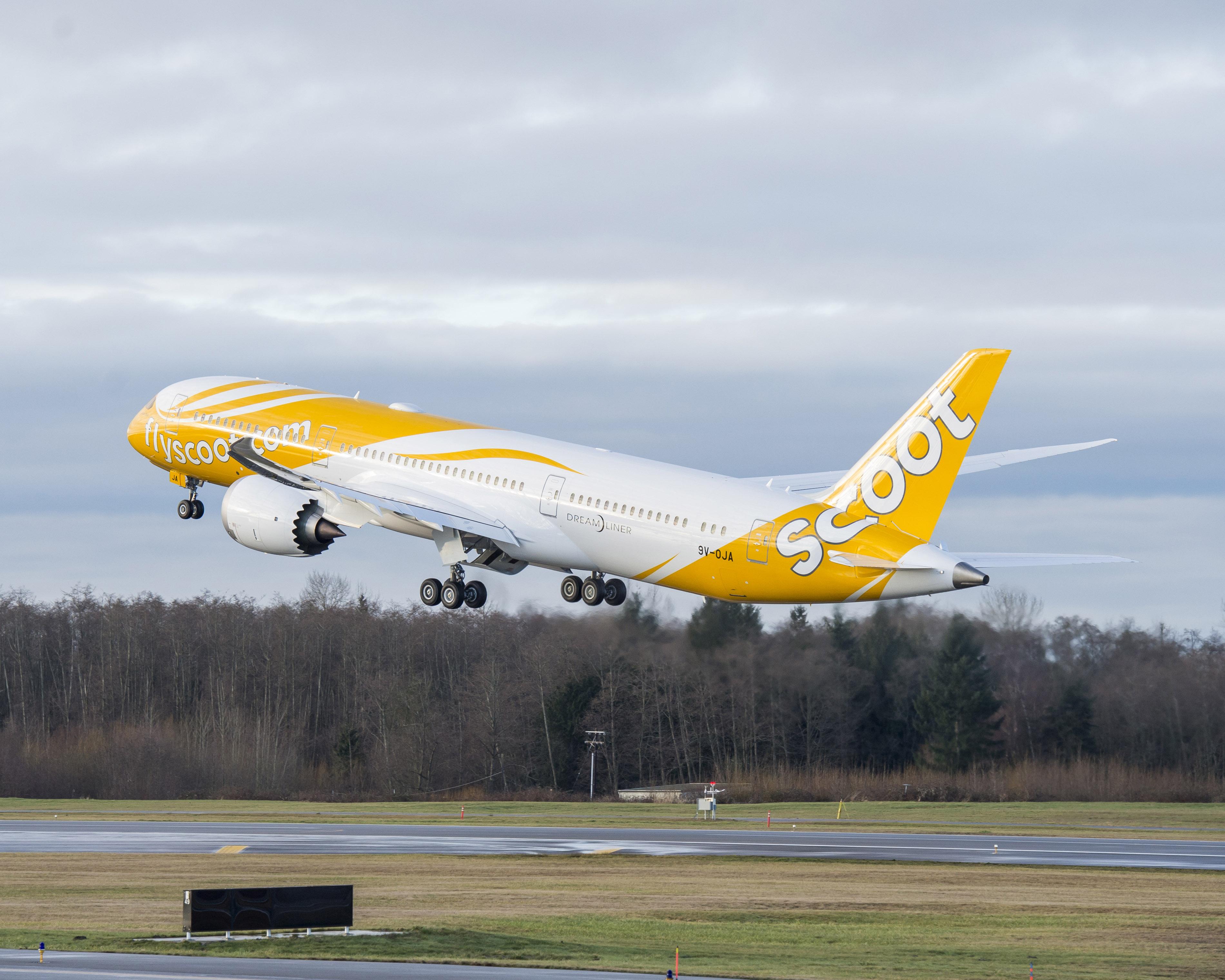 Scoot a receptionat primul Boeing 7879
