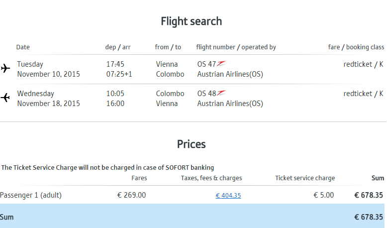Viyana-Colombo-Avusturya-Havayolları-679 EURO