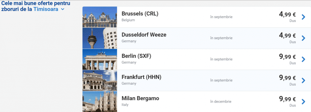 Oferte-Ryanair-Timisoara