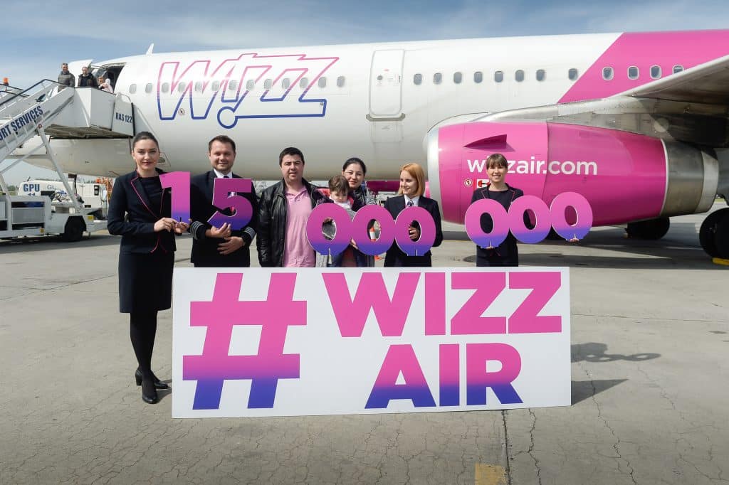 Bukarest 15-Millionen-Passagier-Wizz-Air