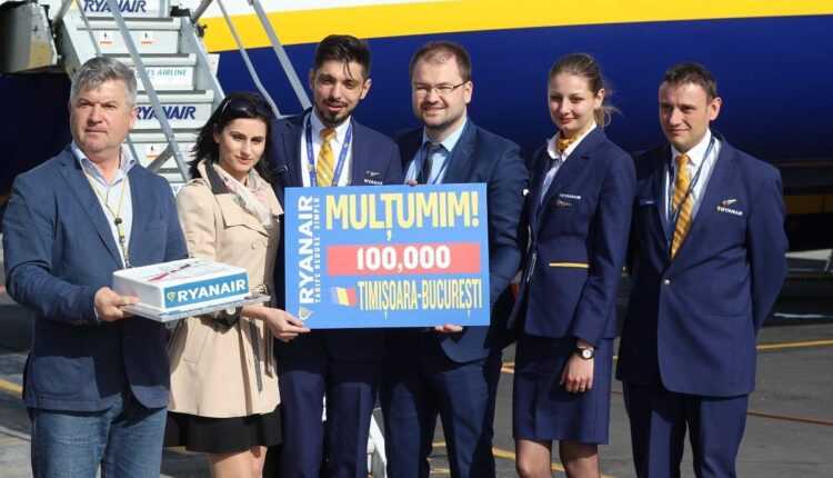 Bucuresti-Timisoara-Ryanair-100000-pasageri