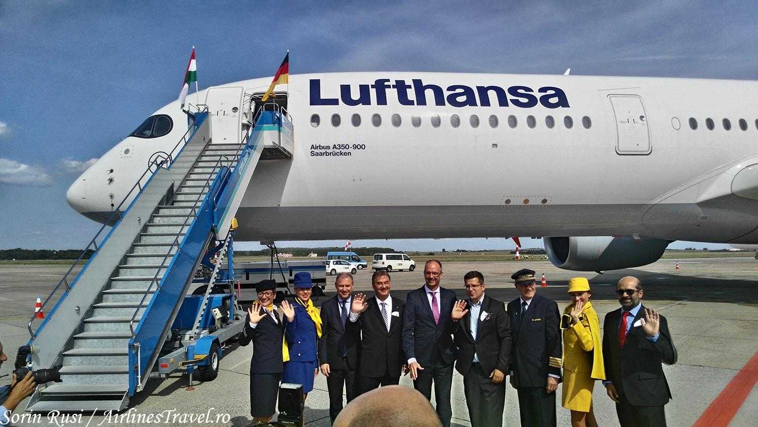 Lufthansa Airbus A350-Budapeste