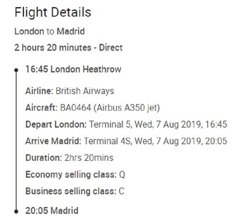 Лондон-Мадрид-Еърбъс-A350-1000-British Airways