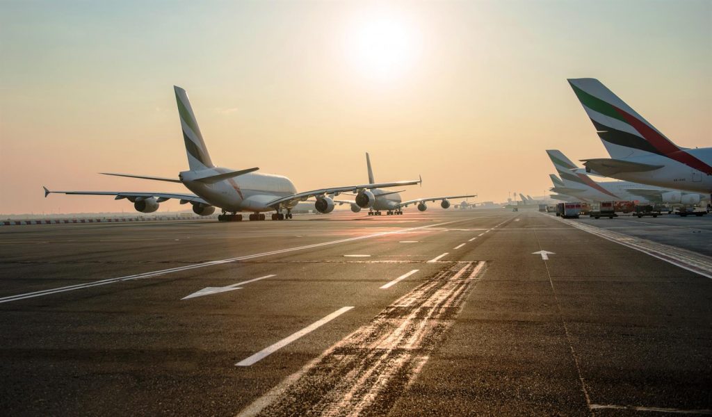 aeropuerto de tráfico aéreo dubai 2019