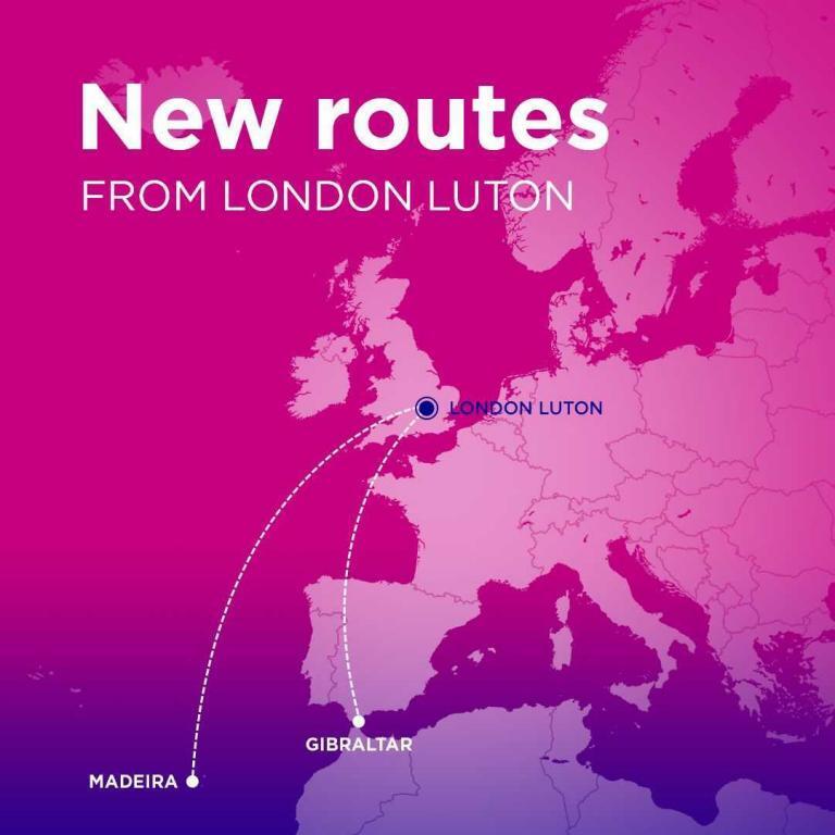 Wizz Air has announced flights from London to Gibraltar and Madeira