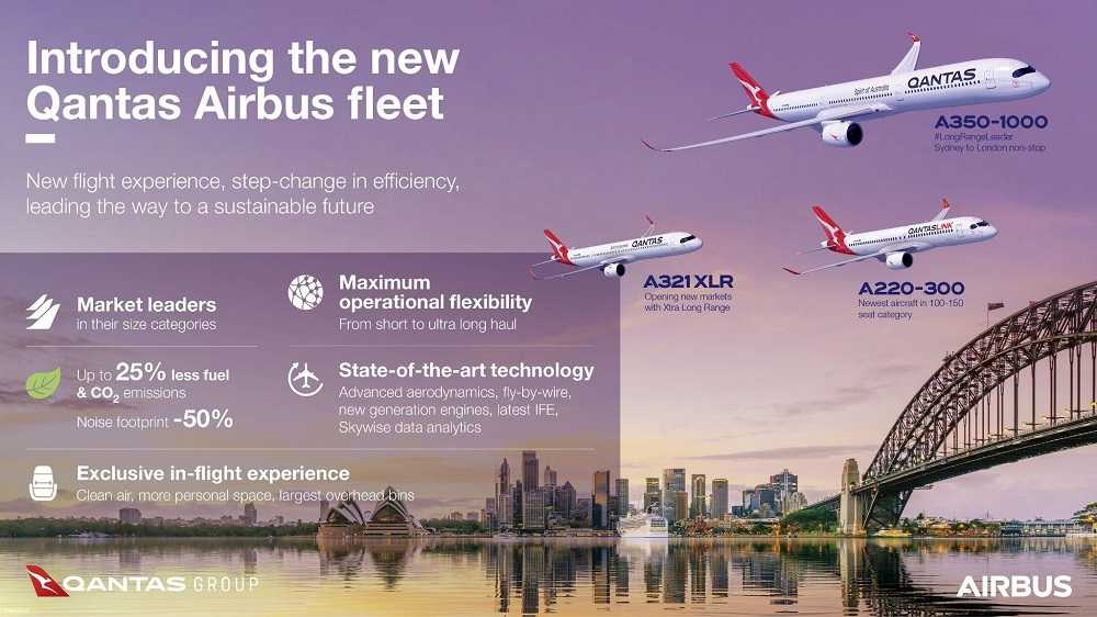 Qantas encomenda aeronaves Airbus