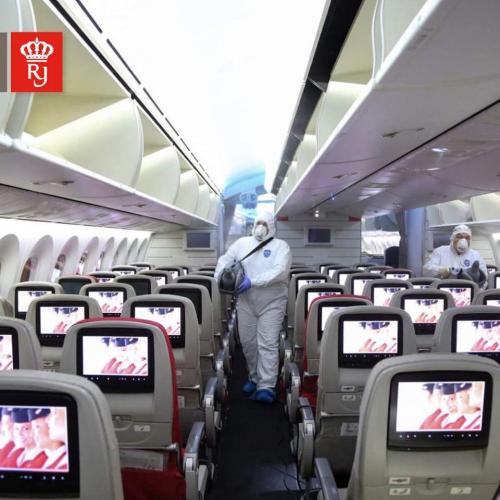 dezinfectarea-aeronavei-Boeing-787 -Royal-Jordanian-Airlines-1
